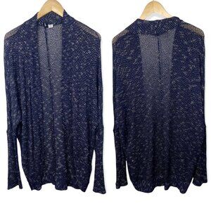 Urban Outfitters‎ Slouchy Open Front Blue Cardigan Stretch Knit Long Oversized S